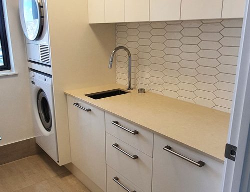 Compact Laundry Renovation with Custom Cabinetry