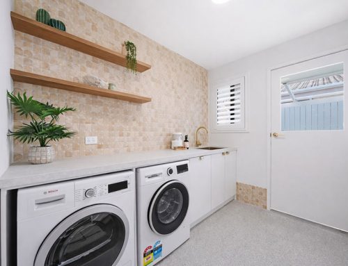 Timeless Laundry Renovation with Natural Finishes