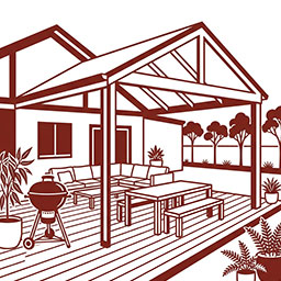 Builder - Alfresco living area Sunshine Coast